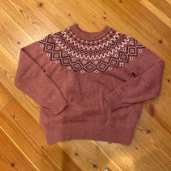 Sun Ice Sweaters - Vtg Sunice Stormpack Fair Isle Crew